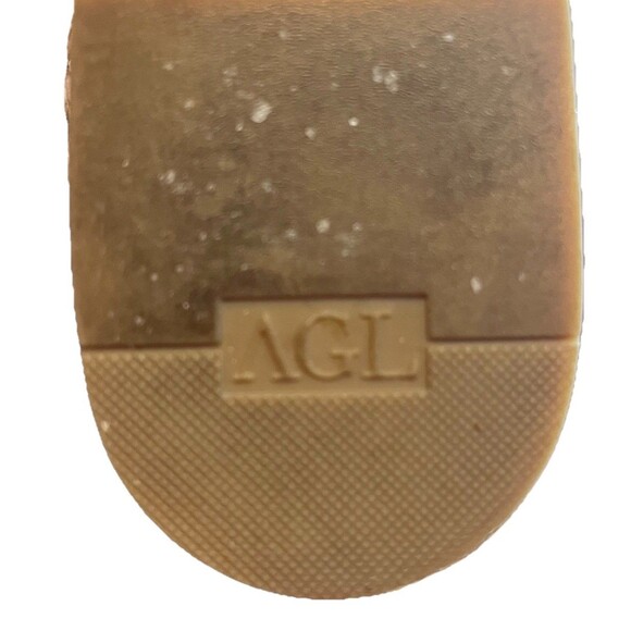 AGL Attilio Giustille Leombruni Snakeskin Print Leather Ballet Flat Size 5.5 - Picture 9 of 9